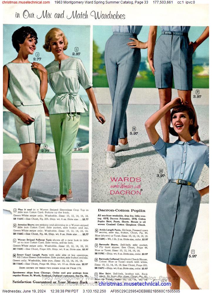 1963 Montgomery Ward Spring Summer Catalog, Page 33