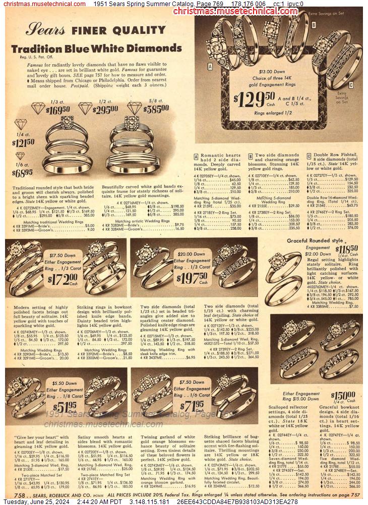 1951 Sears Spring Summer Catalog, Page 769
