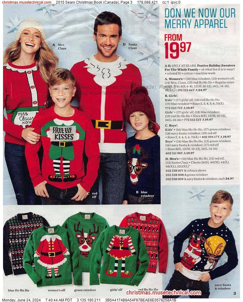 2015 Sears Christmas Book (Canada), Page 3