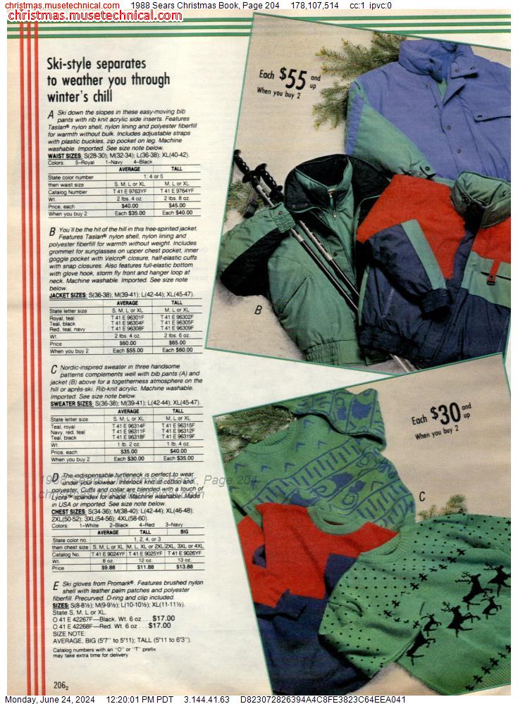 1988 Sears Christmas Book, Page 204