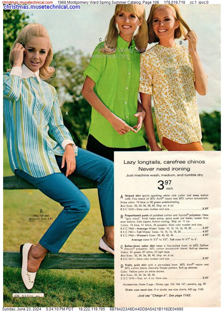1968 Montgomery Ward Spring Summer Catalog, Page 106