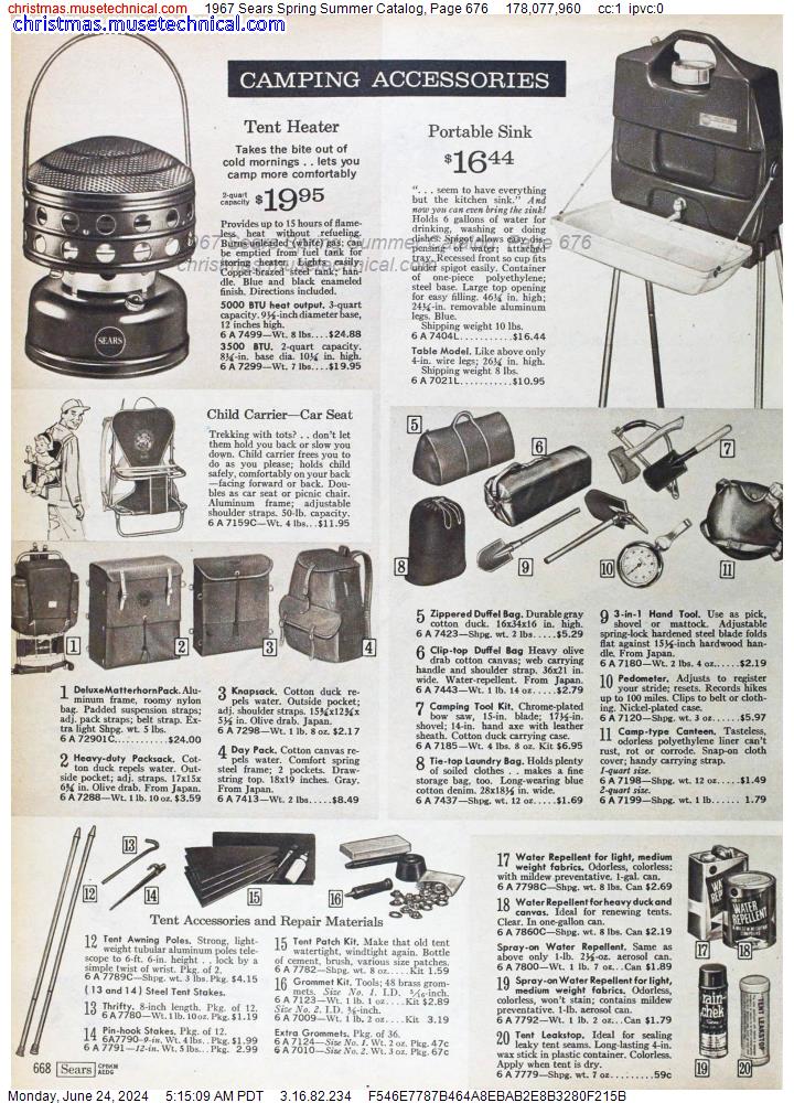 1967 Sears Spring Summer Catalog, Page 676