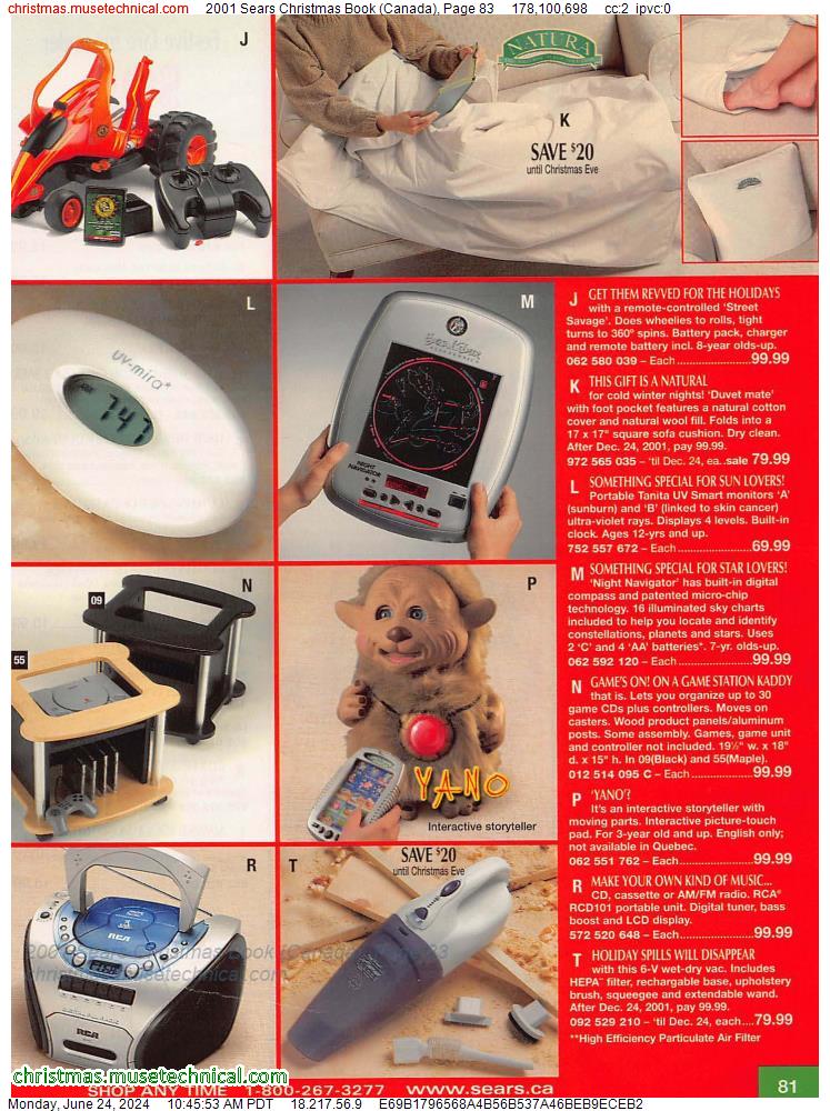 2001 Sears Christmas Book (Canada), Page 83