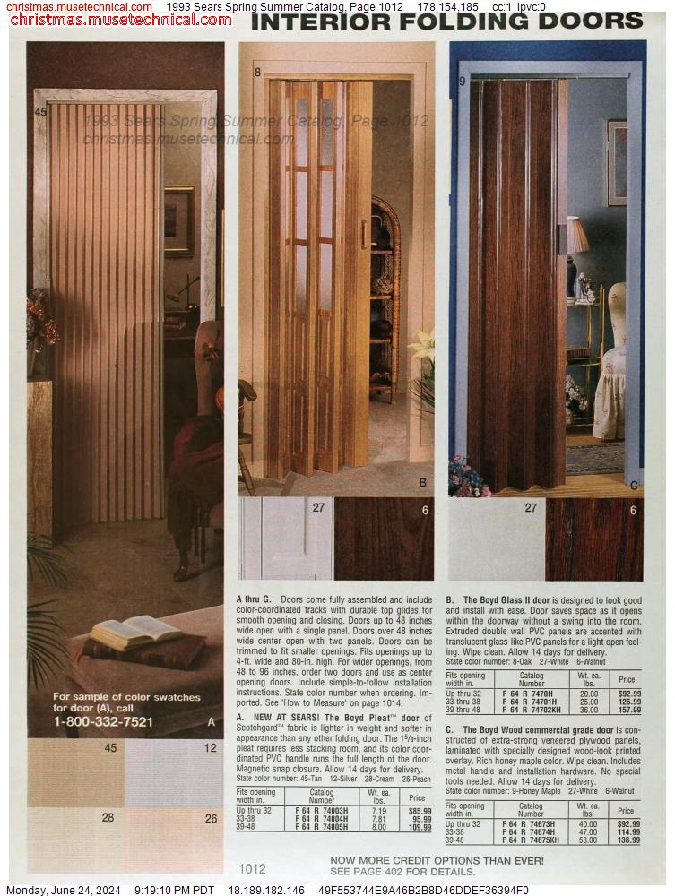1993 Sears Spring Summer Catalog, Page 1012