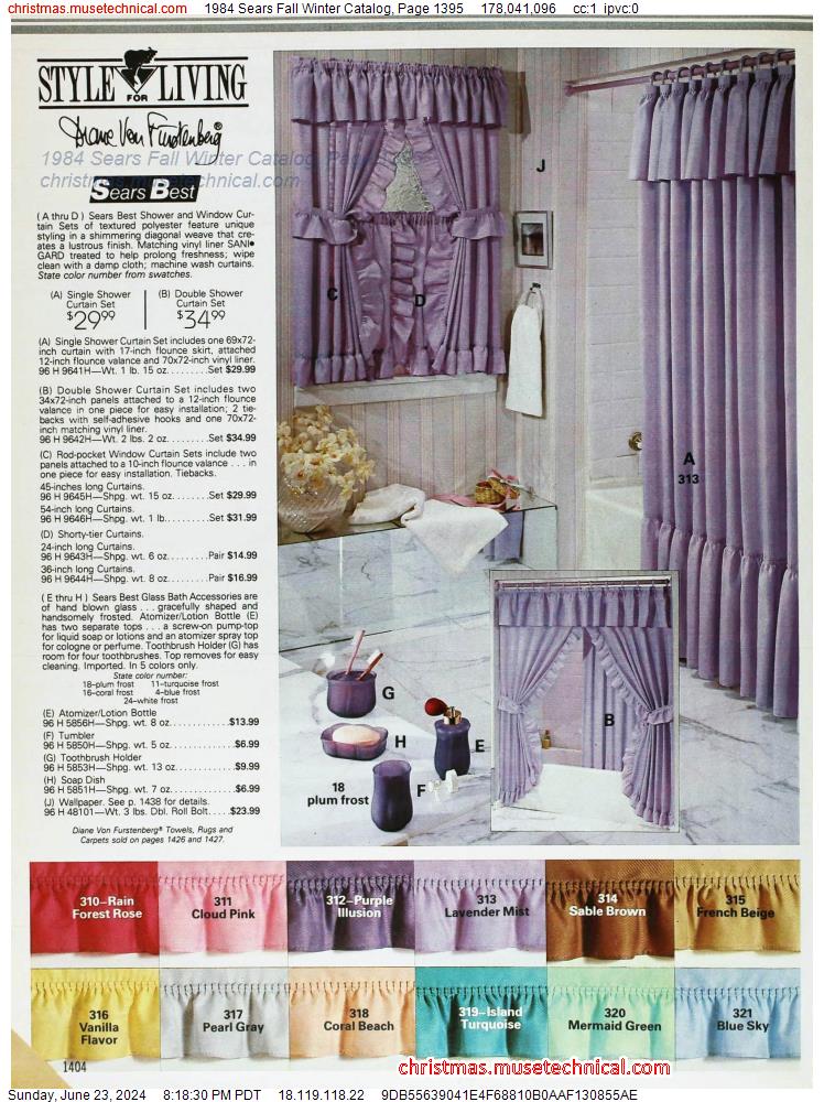 1984 Sears Fall Winter Catalog, Page 1395