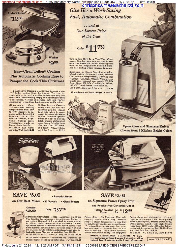 1965 Montgomery Ward Christmas Book, Page 467