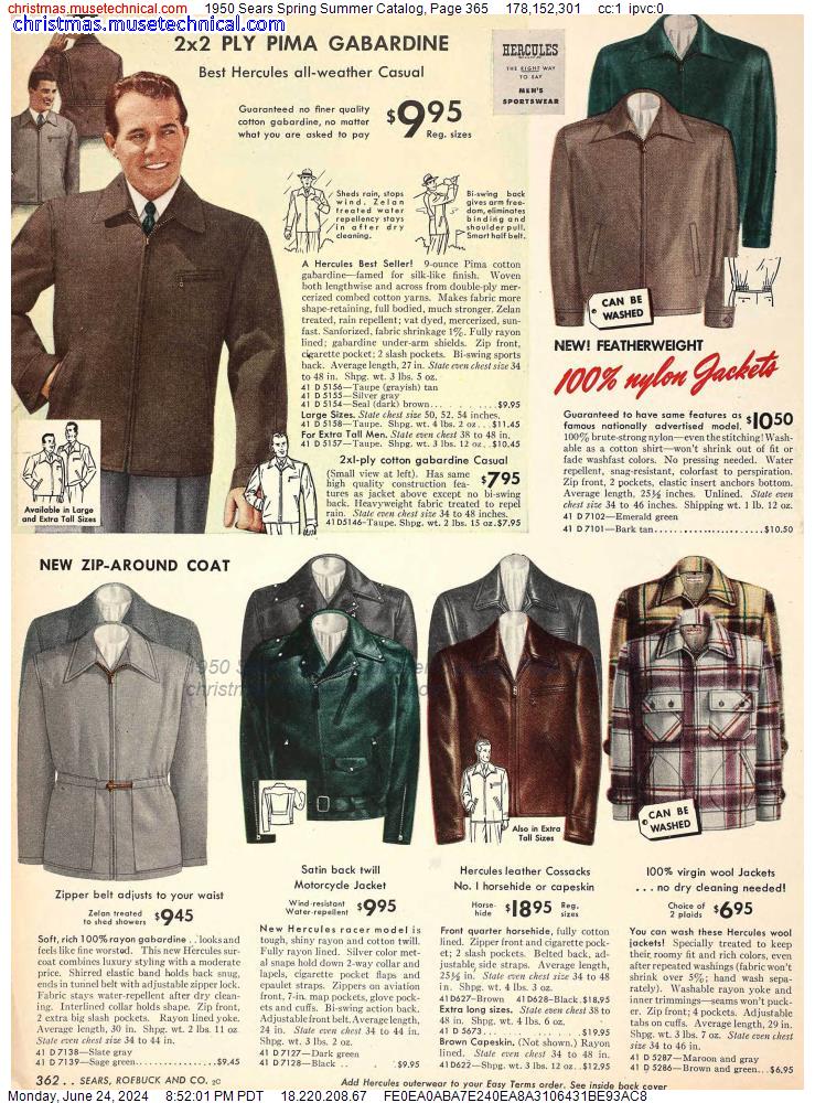 1950 Sears Spring Summer Catalog, Page 365