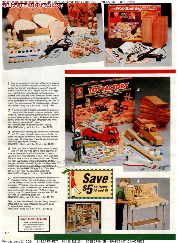 1986 Sears Christmas Book, Page 478