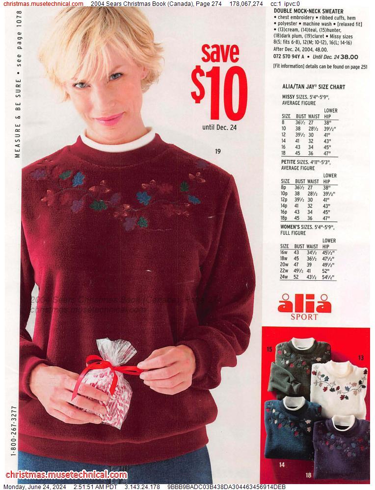 2004 Sears Christmas Book (Canada), Page 274