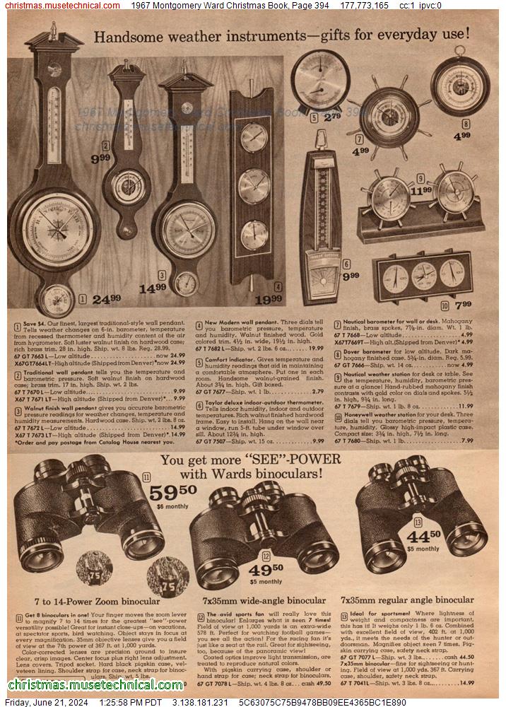 1967 Montgomery Ward Christmas Book, Page 394