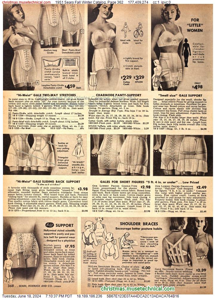 1951 Sears Fall Winter Catalog, Page 362