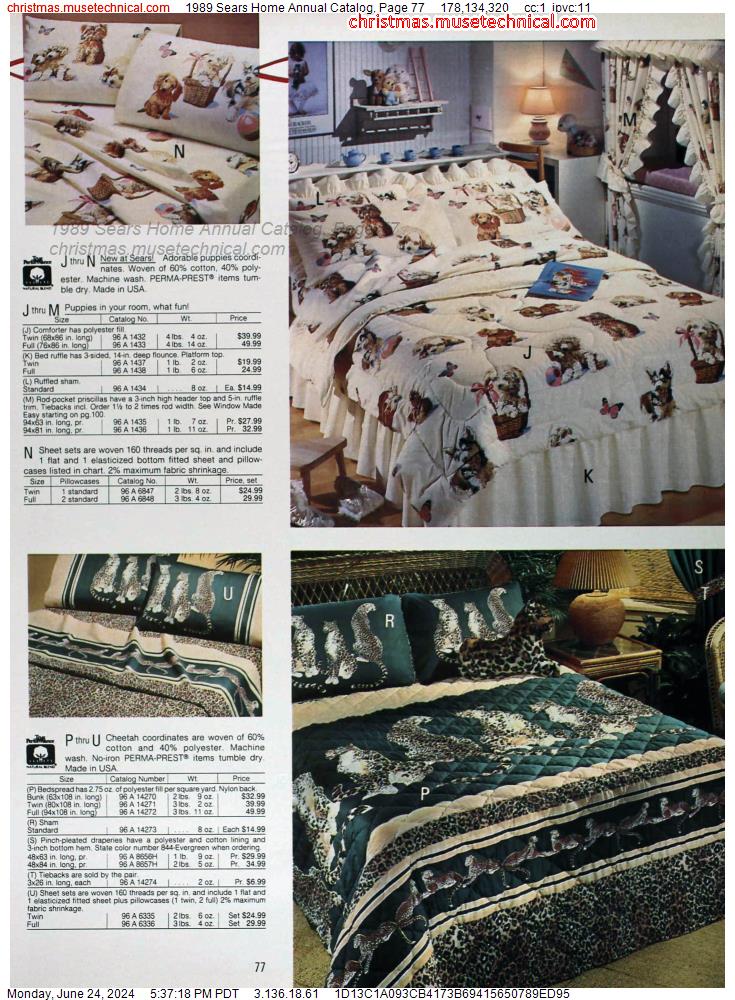 1989 Sears Home Annual Catalog, Page 77