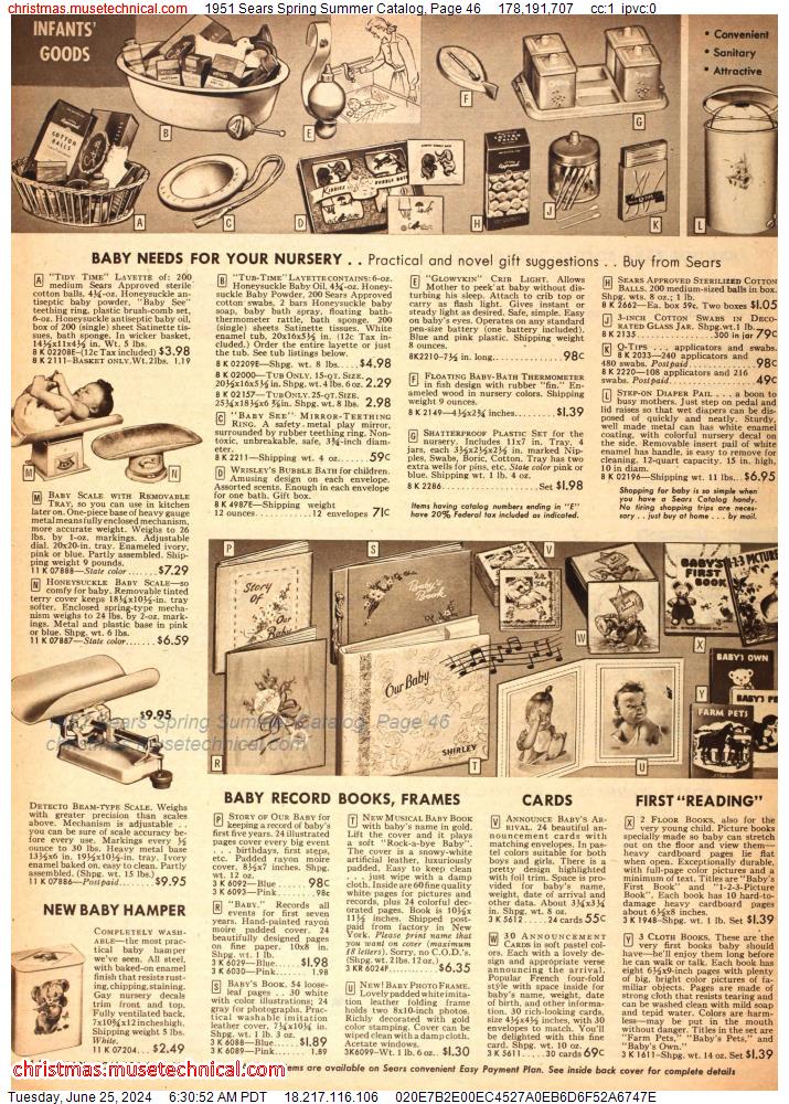 1951 Sears Spring Summer Catalog, Page 46