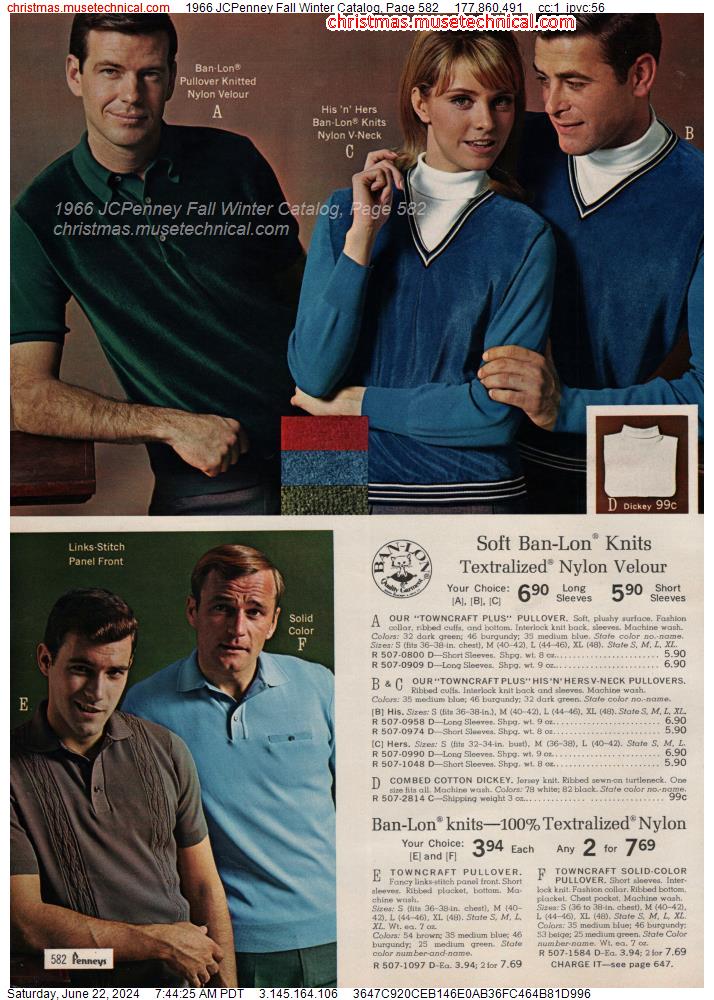 1966 JCPenney Fall Winter Catalog, Page 582