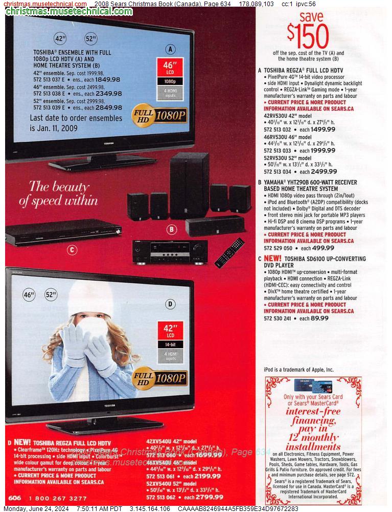 2008 Sears Christmas Book (Canada), Page 634