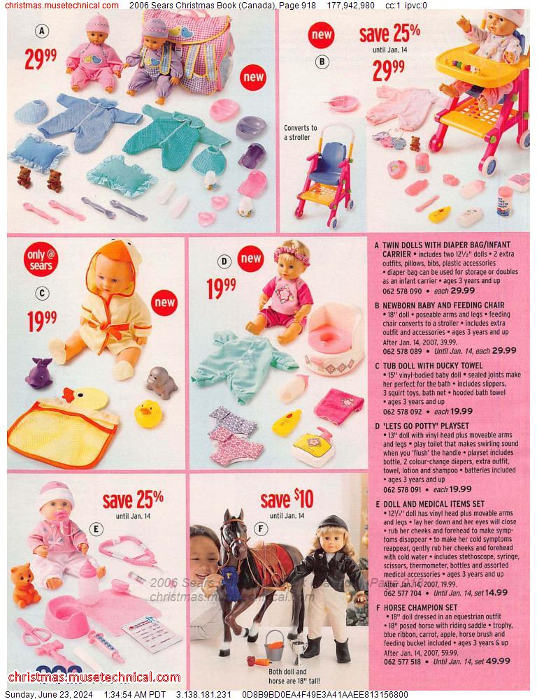 2006 Sears Christmas Book (Canada), Page 918