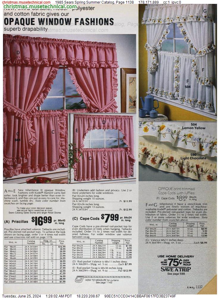 1985 Sears Spring Summer Catalog, Page 1138