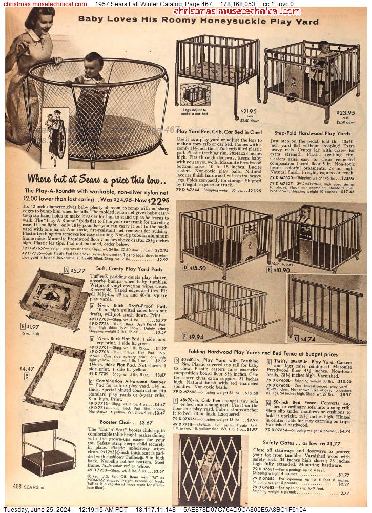 1957 Sears Fall Winter Catalog, Page 467