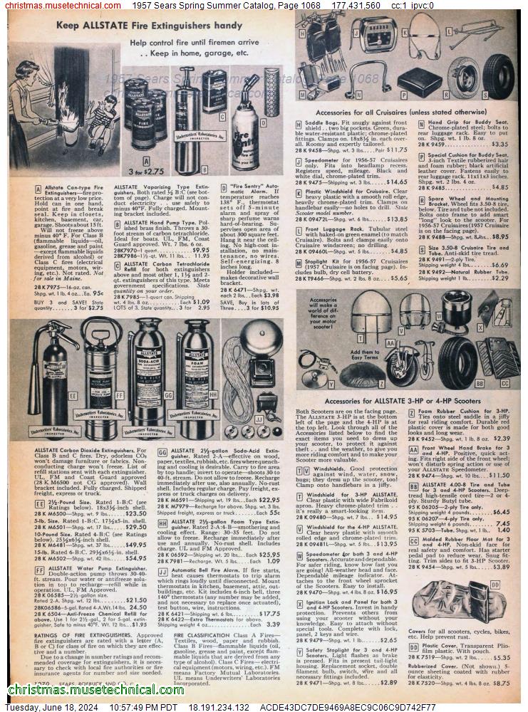 1957 Sears Spring Summer Catalog, Page 1068