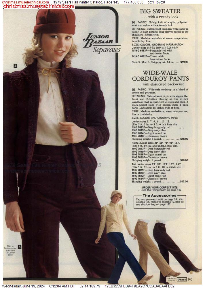 1979 Sears Fall Winter Catalog, Page 145