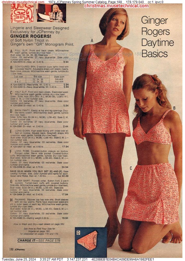 1974 JCPenney Spring Summer Catalog, Page 188