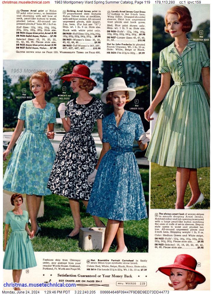1963 Montgomery Ward Spring Summer Catalog, Page 119