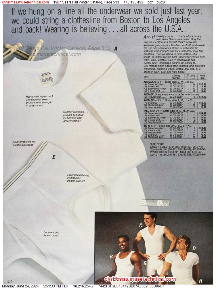 1987 Sears Fall Winter Catalog, Page 513