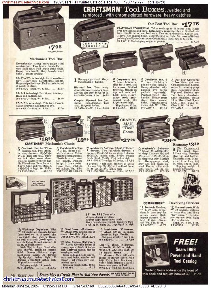 1969 Sears Fall Winter Catalog, Page 766