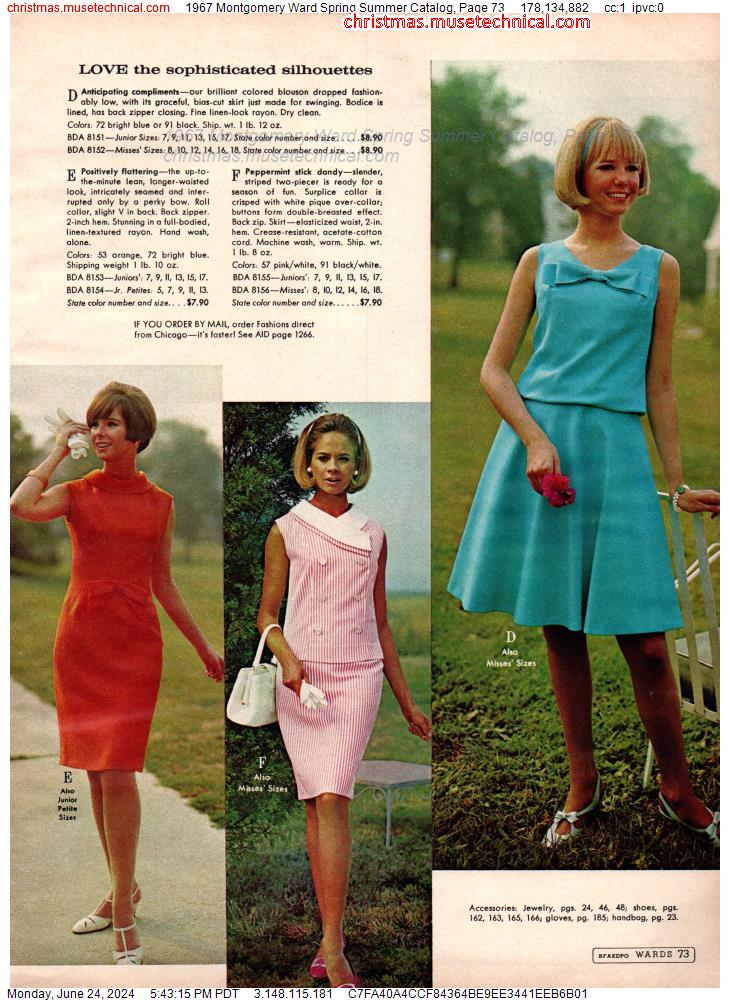 1967 Montgomery Ward Spring Summer Catalog, Page 73