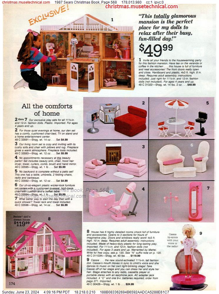 1987 Sears Christmas Book, Page 568