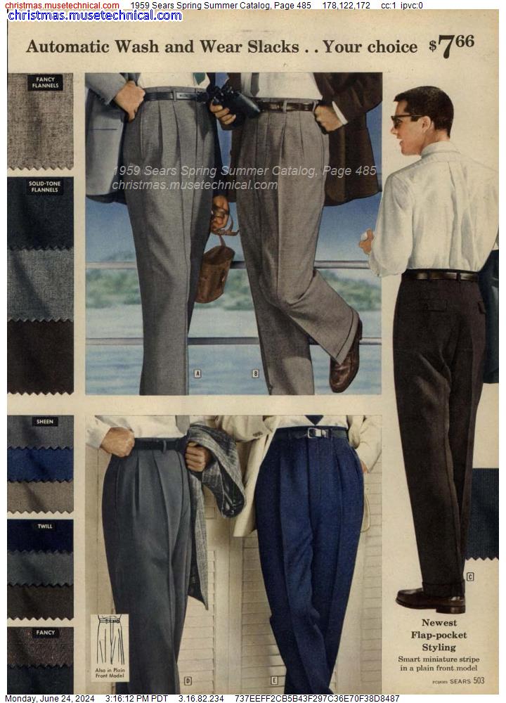 1959 Sears Spring Summer Catalog, Page 485