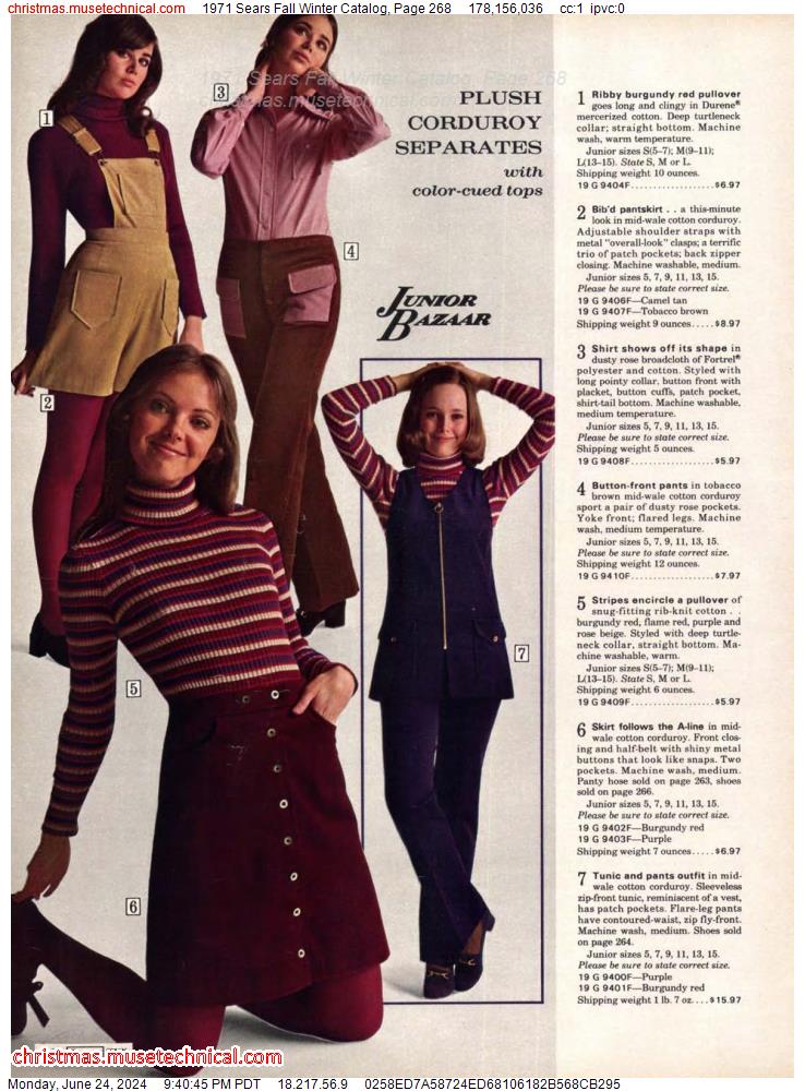 1971 Sears Fall Winter Catalog, Page 268