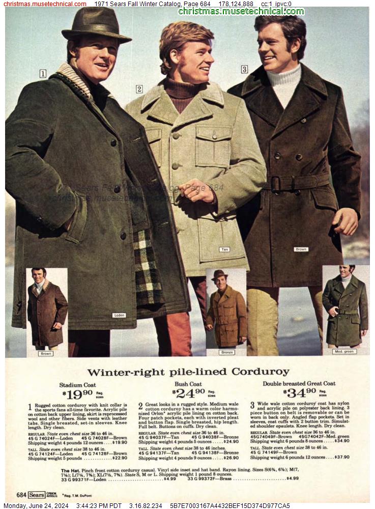 1971 Sears Fall Winter Catalog, Page 684