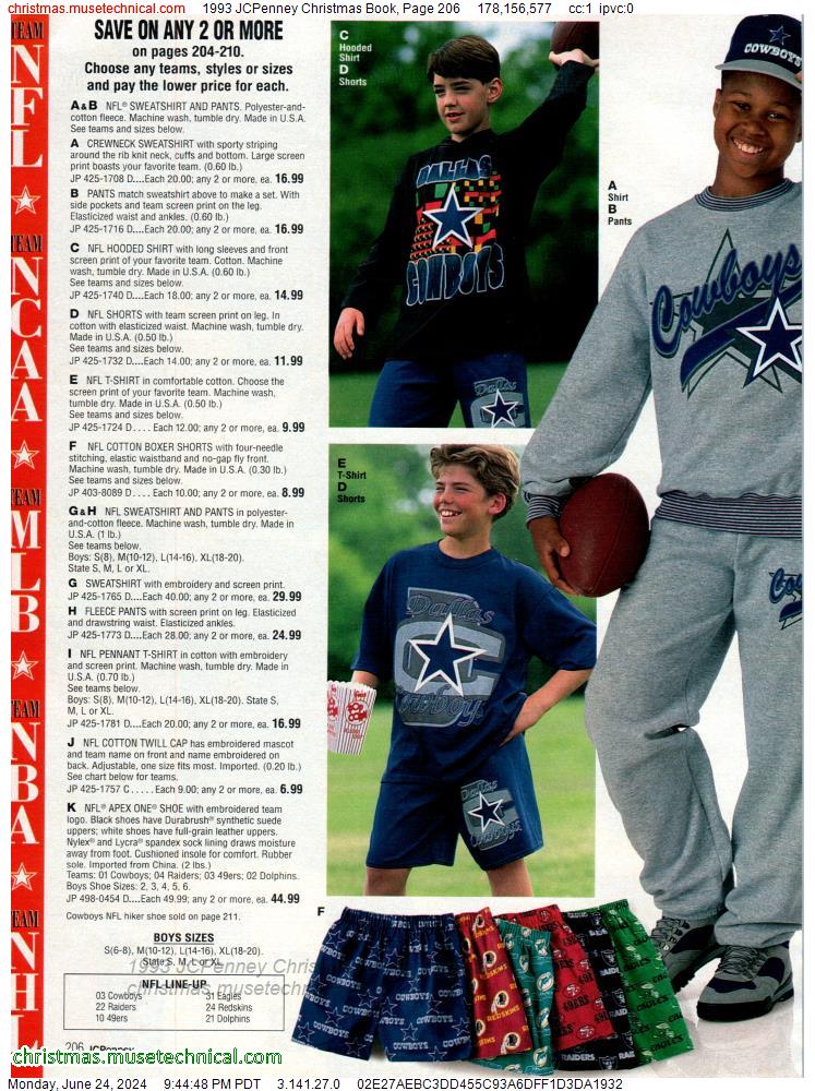 1993 JCPenney Christmas Book, Page 206