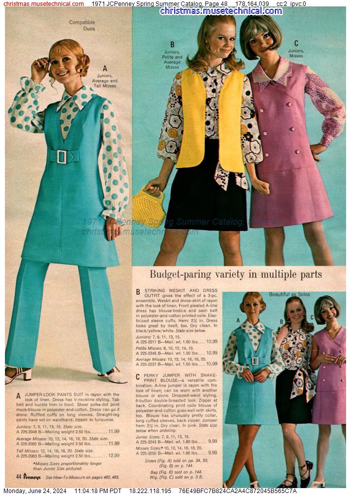 1971 JCPenney Spring Summer Catalog, Page 48