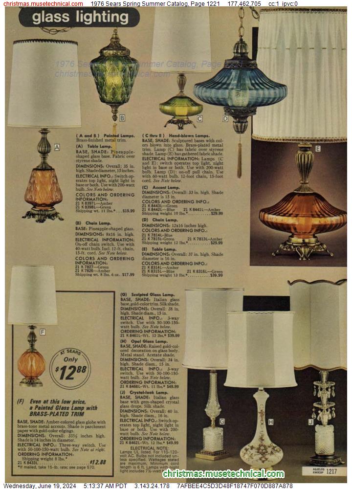 1976 Sears Spring Summer Catalog, Page 1221