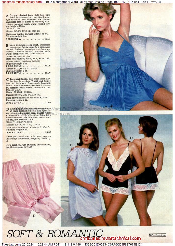 1985 Montgomery Ward Fall Winter Catalog, Page 100