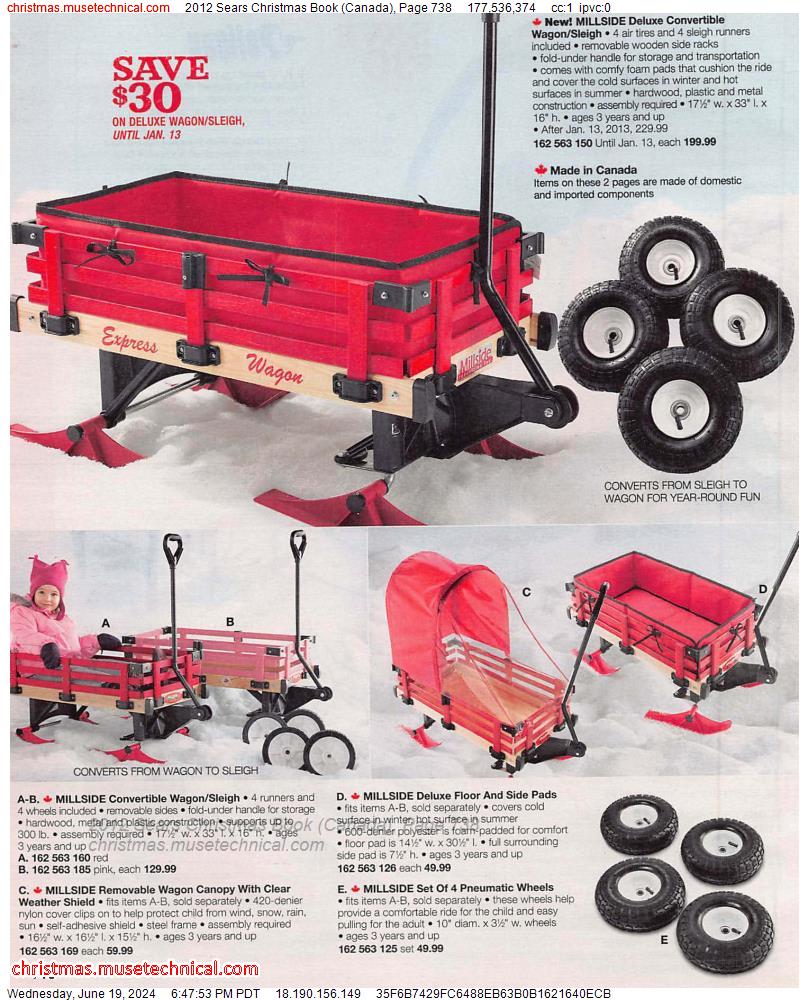 2012 Sears Christmas Book (Canada), Page 738