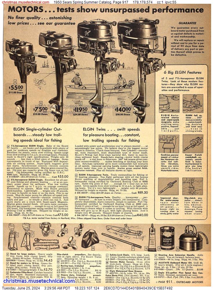 1950 Sears Spring Summer Catalog, Page 917