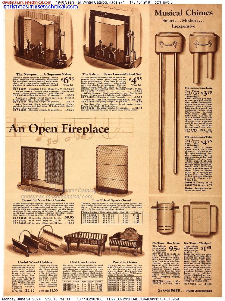 1940 Sears Fall Winter Catalog, Page 971