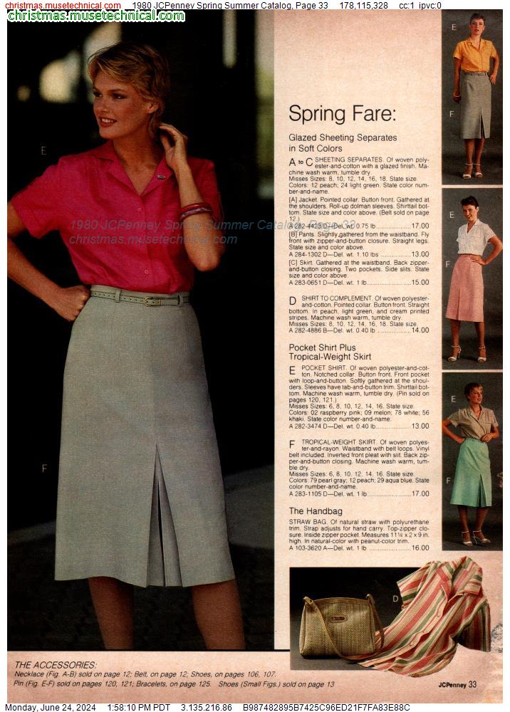 1980 JCPenney Spring Summer Catalog, Page 33