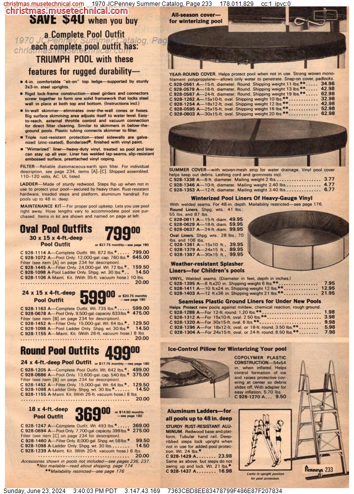 1970 JCPenney Summer Catalog, Page 233