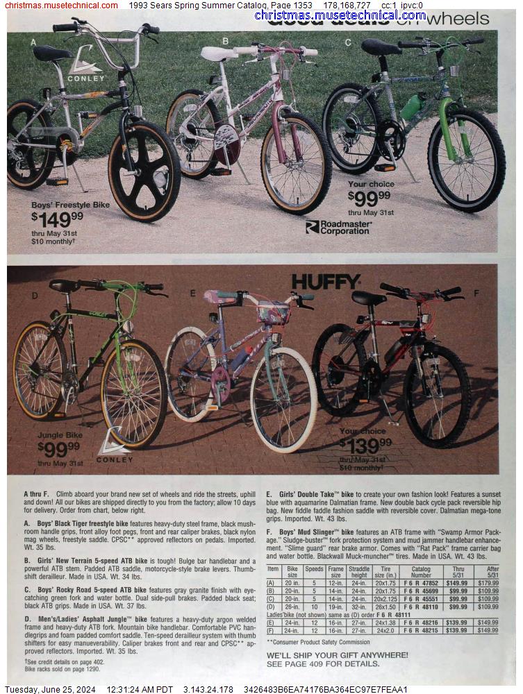 1993 Sears Spring Summer Catalog, Page 1353