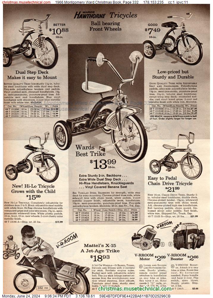 1966 Montgomery Ward Christmas Book, Page 332
