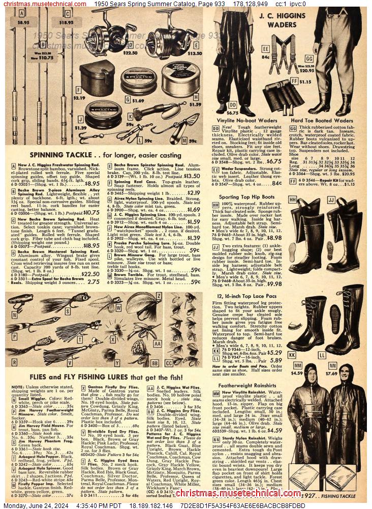 1950 Sears Spring Summer Catalog, Page 933