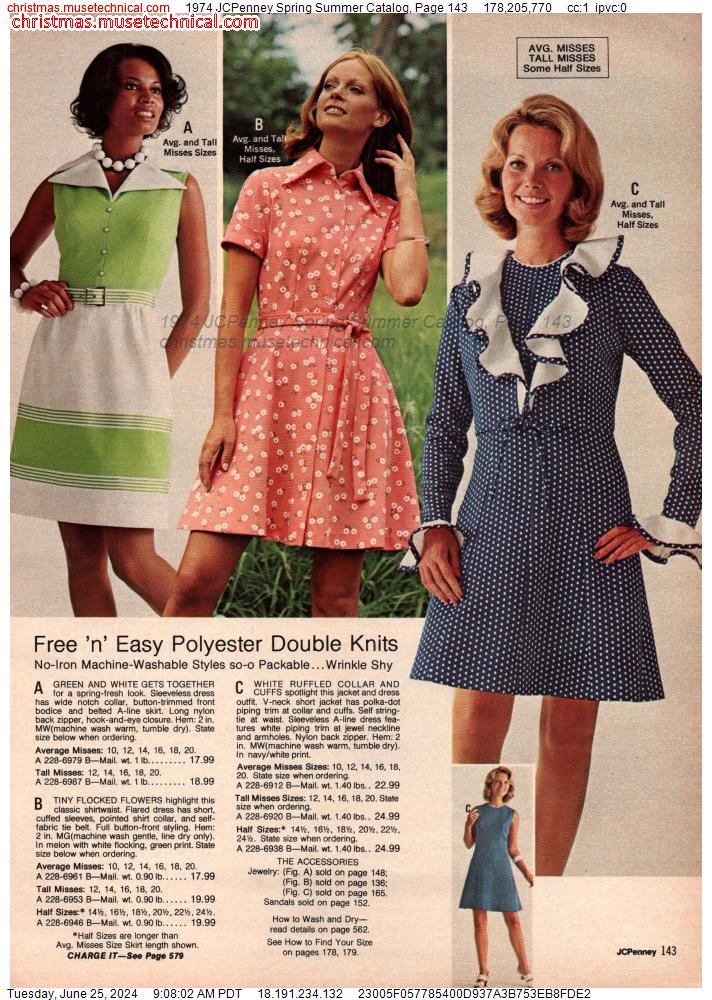 1974 JCPenney Spring Summer Catalog, Page 143