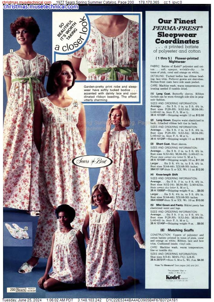 1977 Sears Spring Summer Catalog, Page 200