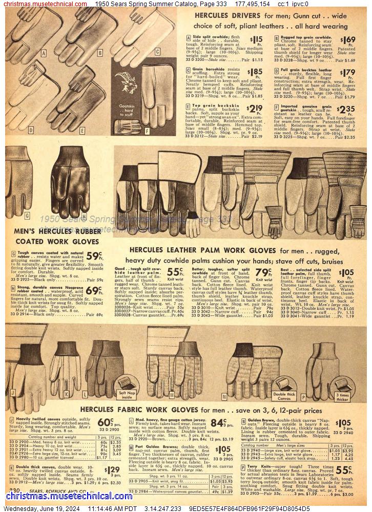 1950 Sears Spring Summer Catalog, Page 333