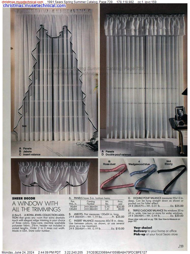 1991 Sears Spring Summer Catalog, Page 739