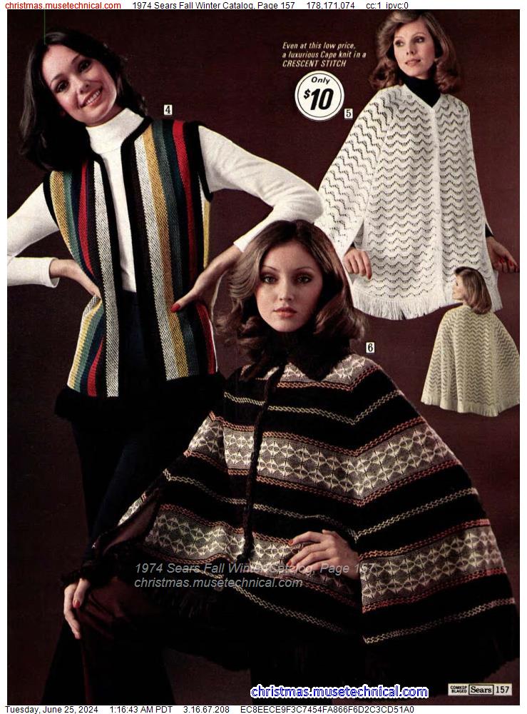1974 Sears Fall Winter Catalog, Page 157
